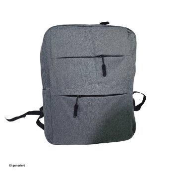Kompakter Rucksack mit USB und Laptopfach Alltag, Schule, Uni oder Büro
