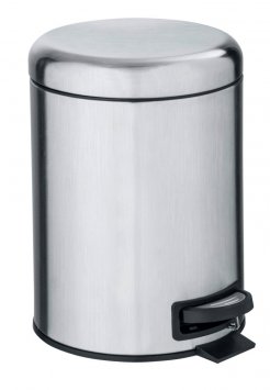 Kosmetik Treteimer Mod. Leman Edelstahl Matt 5L, mit herausnehmbarem Einsatz