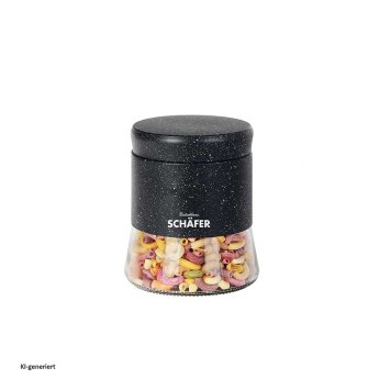 Vorratsdose Marble Black 0,7 Liter