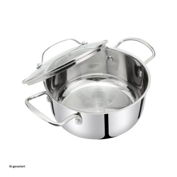 Bratentopf mit Deckel Radiant Silver 24 cm