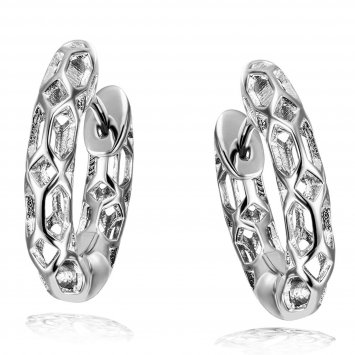 Creolen 925 Sterling Silber  Glänzend 16mm