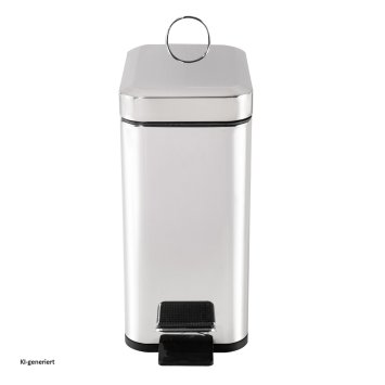 Abfalleimer 5 Liter Silber Modern