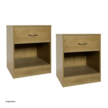 Nachtschrank 2er-Set Thekla Baumscheibe