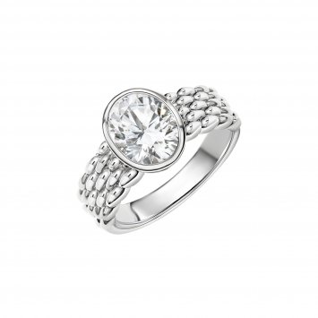 Ring 925/- Sterling Silber rhodiniert Zirkonia