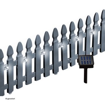 Beeteinfassung Länge 720 cm Zaun Grau