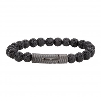 Armband Lavakugeln 21cm mit magnetischem Edelstahlverschluß