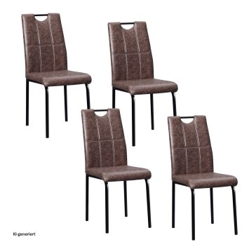 Esszimmerstuhl Denton Antikbraun 4er-Set