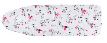 Bügeltischbezug Mod. Keramik M Floral Rot, bis 126 x 41 cm einsetzbar