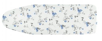 Bügeltischbezug Mod. Keramik M Floral Blau, bis 126 x 41 cm einsetzbar