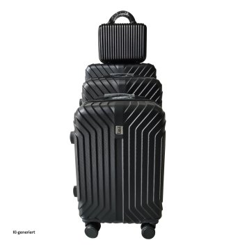 Hartschalenkoffer 4er-Set Mabell Schwarz
