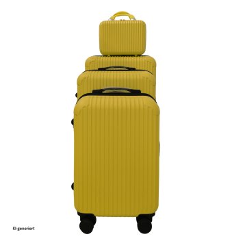 Hartschalenkoffer 4er-Set Frenzi Gelb