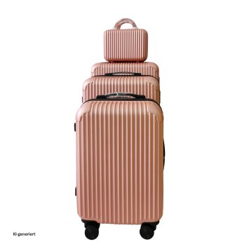 Hartschalenkoffer 4er-Set Frenzi Rosegold