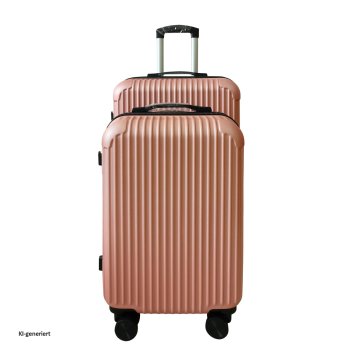 Hartschalenkoffer 2er-Set Frenzi Rosegold