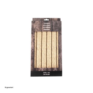 Tischset 6er Set Platzset Polyester Gold