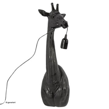 Lampe schwarz Giraffe