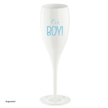 Sektglas 100 ml mit Druck CHEERS No. 1 IT'S A BOY