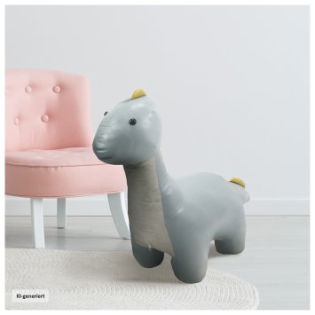 Hocker für Kinder Tiermotiv Dino Langhals