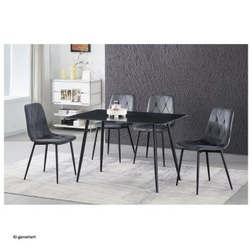 Stuhl Mesa Eco 2er-Set Velvet Grau
