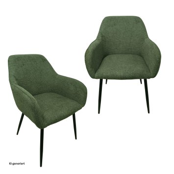 Stuhl Albany Waffle Grün 2er-Set