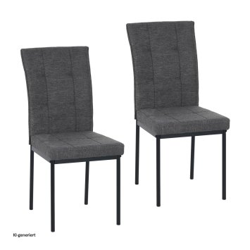 Stuhl Matthew Grau 2er-Set