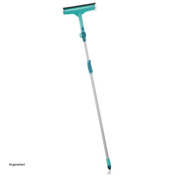 3-in-1 Fensterwischer mit Teleskopstiel streifenfreie Sauberkeit für alle glatten Flächen