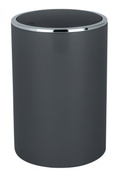 Schwingdeckeleimer Mod. Inca Anthrazit, 5L, hochwertiger Kunststoff, 5 Liter