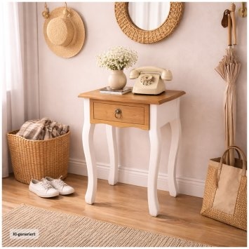 Beistelltisch mit Schublade Retro