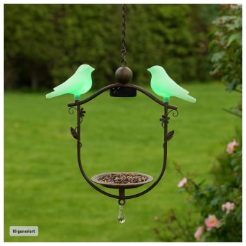 Vogelfutterstation mit LED Beleuchtung
