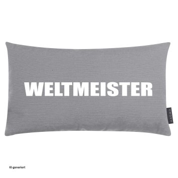 Dekokissen Grau Weltmeister