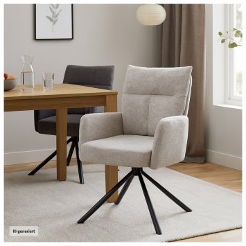 Esszimmerstuhl Kyra Beige 2er-Set