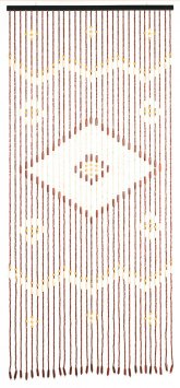 Bambusvorhang Rhombus, mehrfarbig, holz, 90x200 cm, 31 Stränge aus Ahornholz