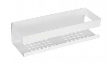 Turbo-Loc® Wandablage Mod. Genova White matt, Befestigen ohne Bohren mit Spezial-Klebepad