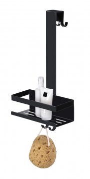 Duschcaddy Mod. Bribano Uno, schwarz, Edelstahl, 23x44,5x18 cm, einhängen ohne bohren erforderlich