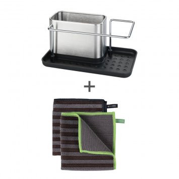 Spülorganizer Mod. Orio und 2 Mikrofasertücher Mod. Migro, Spülorganizer Orio und 2 Mikrofasertüchern Migro