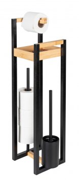 4 in 1 Stand WC-Garnitur Mod. Braidi, aus FSC® zertifiziertem Bambus
