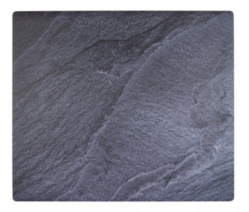 Abdeckmatte Mod. Schiefer, mehrfarbig, PVC, 60x52 cm, hitzebeständig und rutschfest