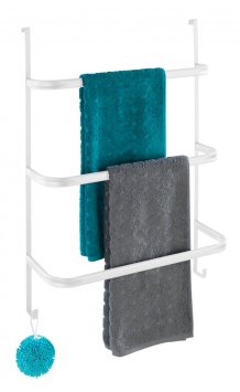 Handtuchhalter Mod. Irpinia, weiß, Metall, 54,5x77,5x21,5 cm, für 2+4 cm Falzen geeignet