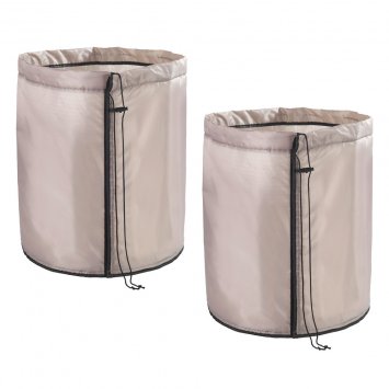 Pflanztopf-Sack 30x40cm, beige, 28L, Polyester, 2er Set, extra dicke Bodenplatte für Isolierung