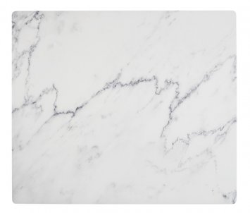 Abdeckmatte Mod. Marmor, weiß, PVC, 60x52 cm, hitzebeständig und wasserfest