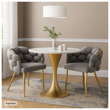 Stuhl Alsen Gold Grau