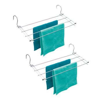 Heizkörper-Wäschetrockner Chrom, 2er, zusätzlicher Trockenplatz im Haushalt