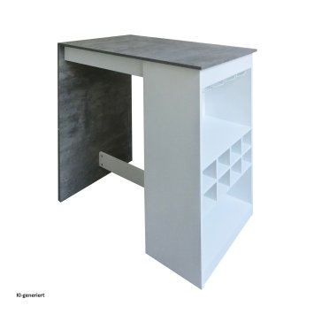 Küchenbar Lisa Beton Weiß