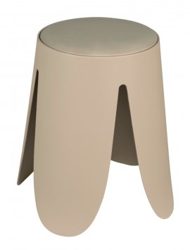 Badhocker Mod. Comiso Beige matt, belastbar bis 180 kg