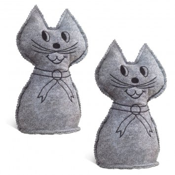 Raumentfeuchter Mod. Katze, 2er Set, schwerer Türstopper