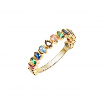 Ring 375/- Gelbgold Zirkonia