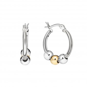 Creolen 925/- Sterling Silber rhodiniert/rosé