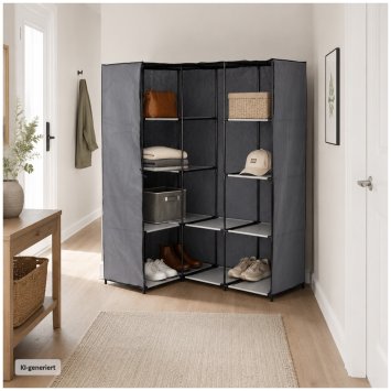 Stoffschrank Eckregal Lena