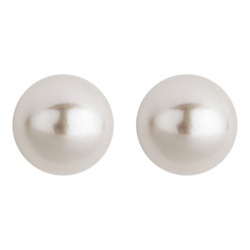 Ohrringe Gold 585 mit echten Akoya-Perlen weiss 5mm rund