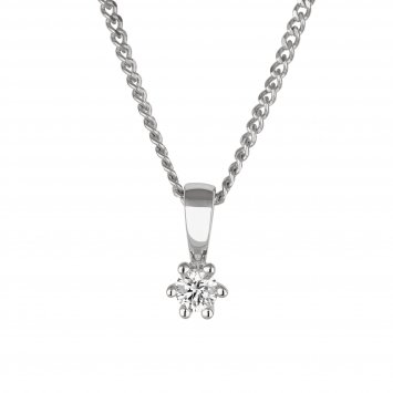 Halskette Gold 585 mit natürlichem Brillant 0,10ct.