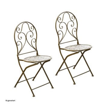 Gartenstuhl 2er-Set Lani Antik